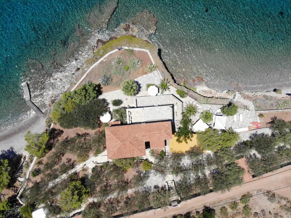 Lady Of Hydra Villa, Sea Front View, Private Beach Exterior photo