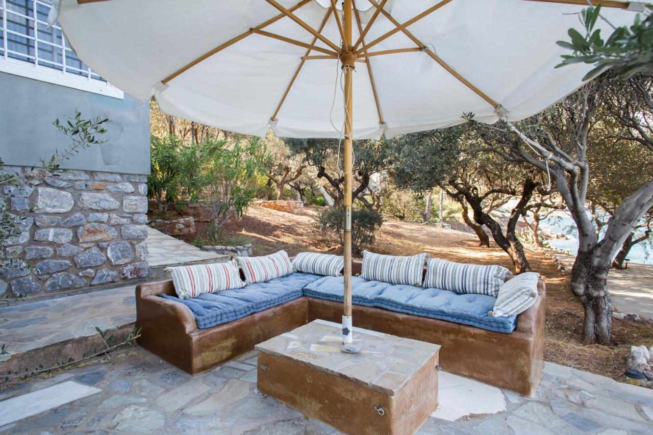 Lady Of Hydra Villa, Sea Front View, Private Beach Exterior photo